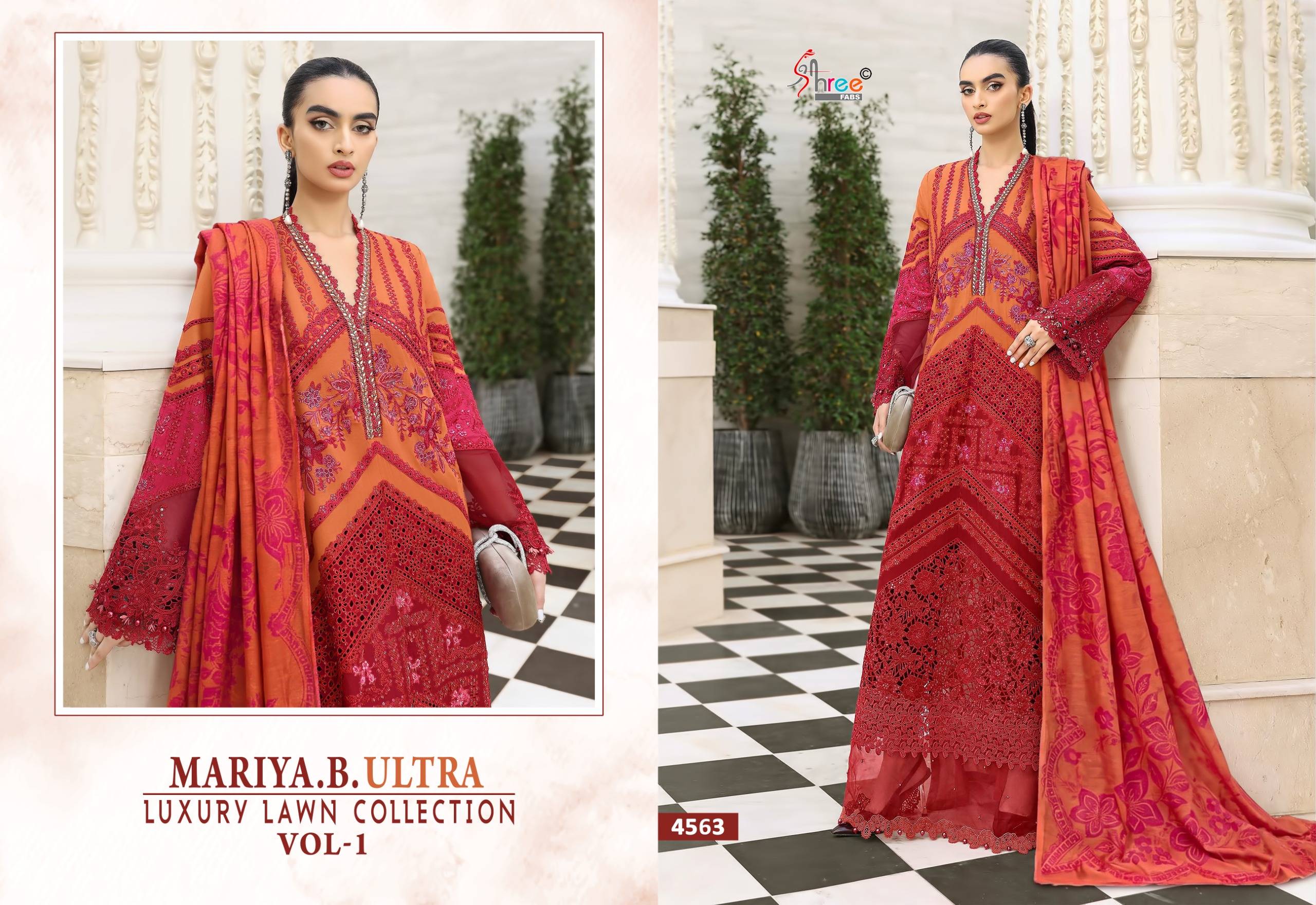 MARIA B LAWN COLLECTION VOL 01 By Shree fabs Beautiful Pakistani Suits Colorful Stylish Fancy Ethnic Wear Pure Cotton Dresses At Wholesale